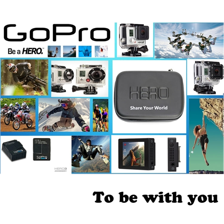 Custodia da viaggio portatile impermeabile antiurto per GoPro Hero11 Black / HERO10 Black / HERO9 Black / HERO8 Black / HERO7 /6 /5 /5 Session /4 Session /4 /3+ /3 /2 /1, DJI Osmo Action e altri accessori per action cam, Dimensioni: 22 cm x 16 cm x 7 c...
