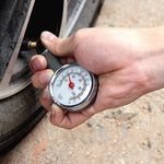Manometro per pneumatici per auto e biciclette, intervallo di pressione: 0-60 PSI, Range: 0-60PSI