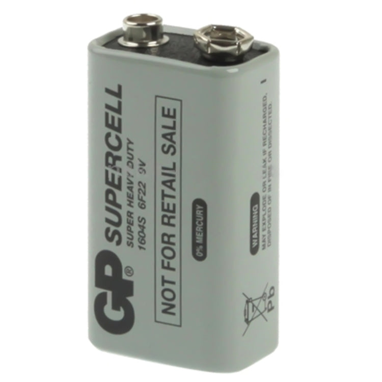 Batteria resistente da 9 V 6F22 1604D per fotocamere/giocattoli/dispositivi elettronici