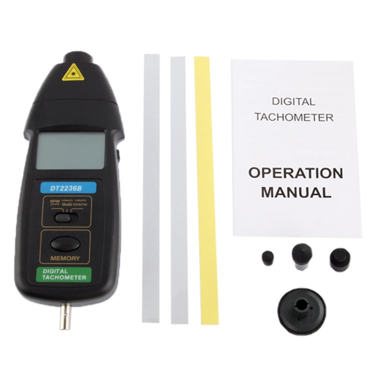 Tachimetro digitale laser a contatto e senza contatto, DT2236B