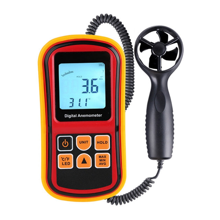 Anemometro digitale GM8901 per velocità e temperatura aria