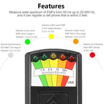Tester radiazioni elettromagnetiche EMF a 5 LED