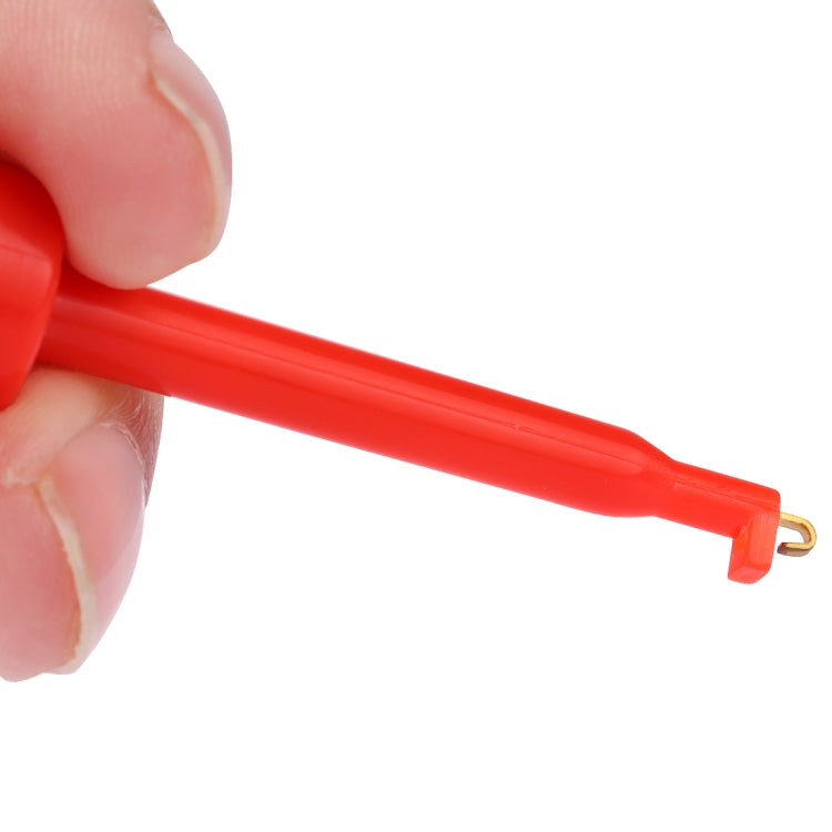 Clip per sonda di test con gancio nero e rosso 56 mm