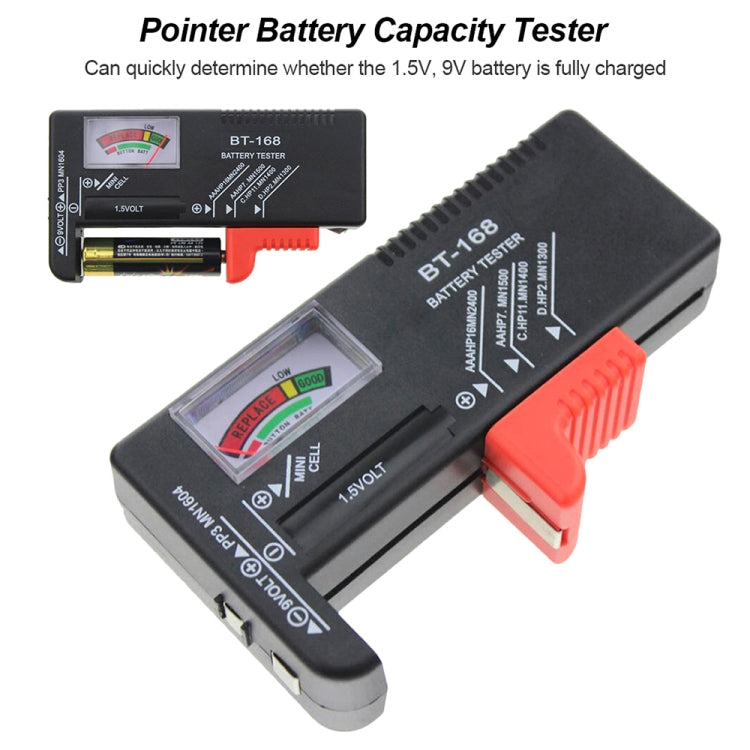 Tester universale per batterie da 1,5 V AAA, AA e 9 V 6F22