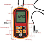 Misuratore spessore ad ultrasuoni GM-100 1,2-225 mm