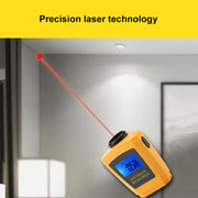 Mini misuratore di distanza ad ultrasuoni con puntatore laser, Orange