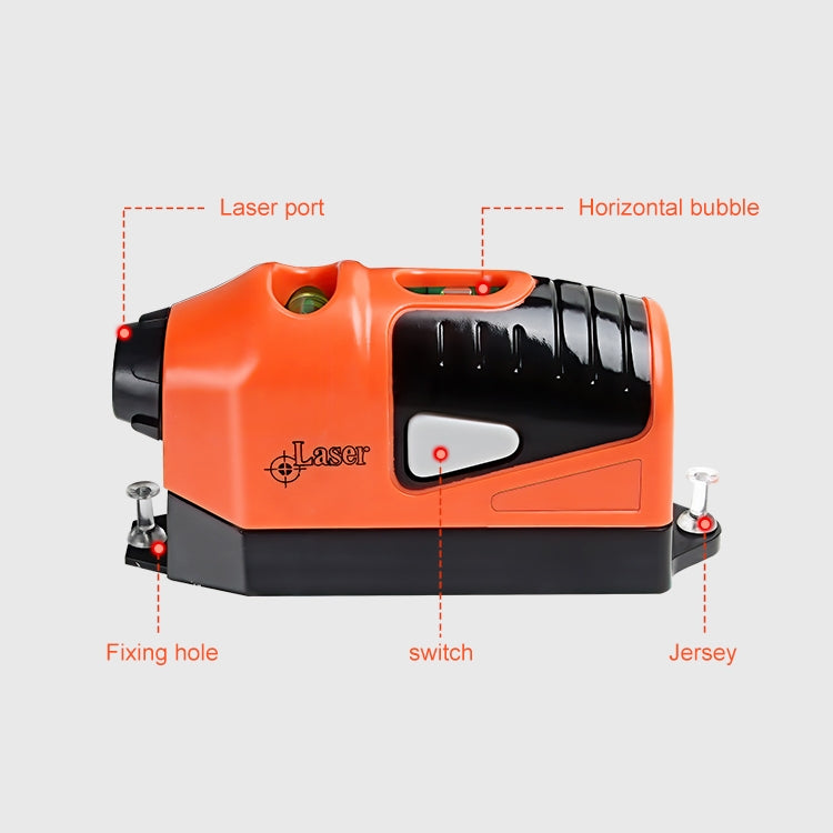 Misuratore di livello laser diritto con bolla integrata
