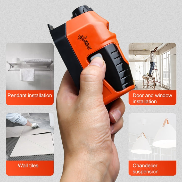 Misuratore di livello laser diritto con bolla integrata