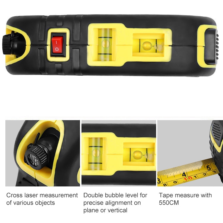 Livella laser con metro a nastro 5,5 m LV-05