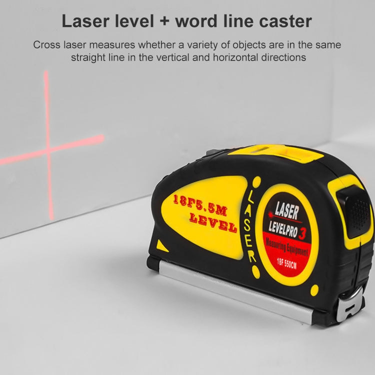 Livella laser con metro a nastro 5,5 m LV-05