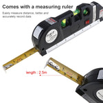 Livella laser con metro a nastro 250 cm LV-03