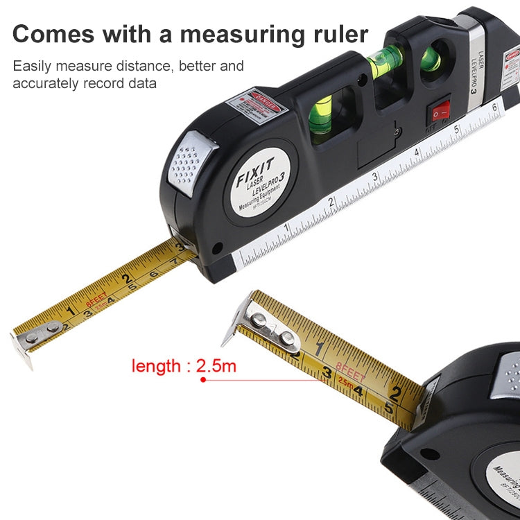 Livella laser con metro a nastro 250 cm LV-03