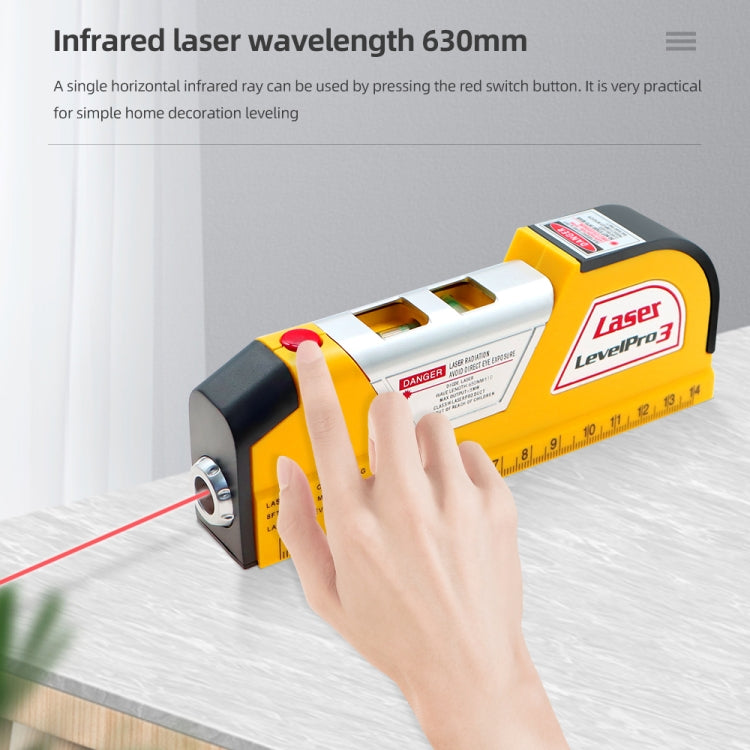 Livella laser con metro a nastro 250 cm Pro 3