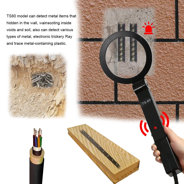 Metal detector portatile pieghevole TS-80 per sicurezza