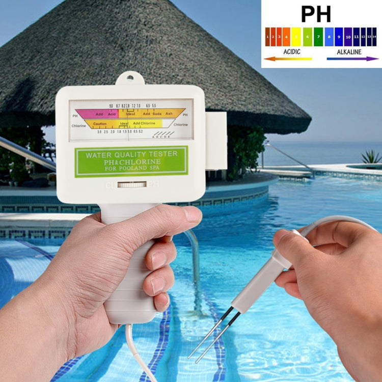 Tester pH e cloro per piscina con cavo 1,2 m