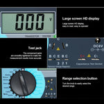 Tester digitale transistor LCD 2,7" DY294 con custodia