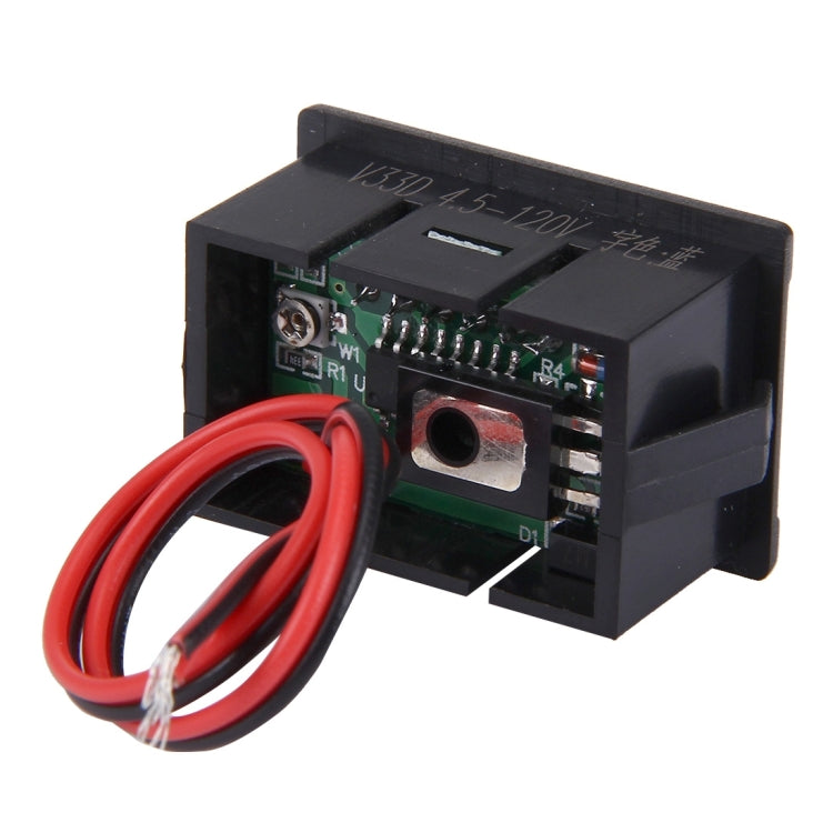 Mini misuratore digitale tensione DC 4,5-120V a 2 fili