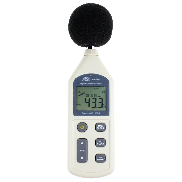 Fonometro digitale con porta USB intervallo 30-130 dB