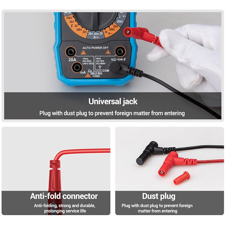 Sonde per multimetro CAT III 1000V 20A con punta placcata oro