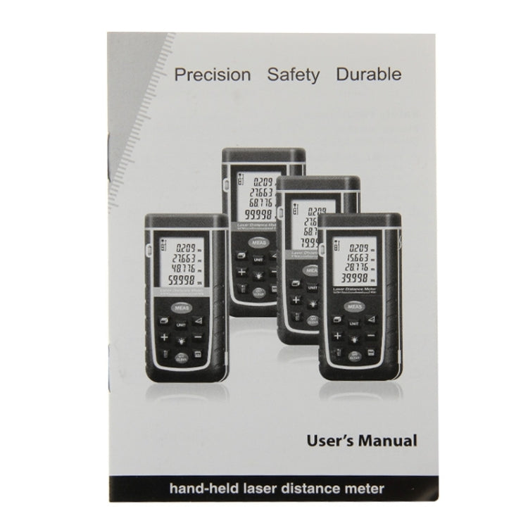 Misuratore di distanza laser portatile LCD da 1,9 pollici RZ-A40 da 40 m con bolla di livello