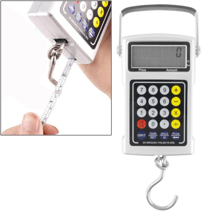 Bilancia elettronica multifunzione 7 in 1 (50 kg/20 g), 7 in 1 50kgx10g