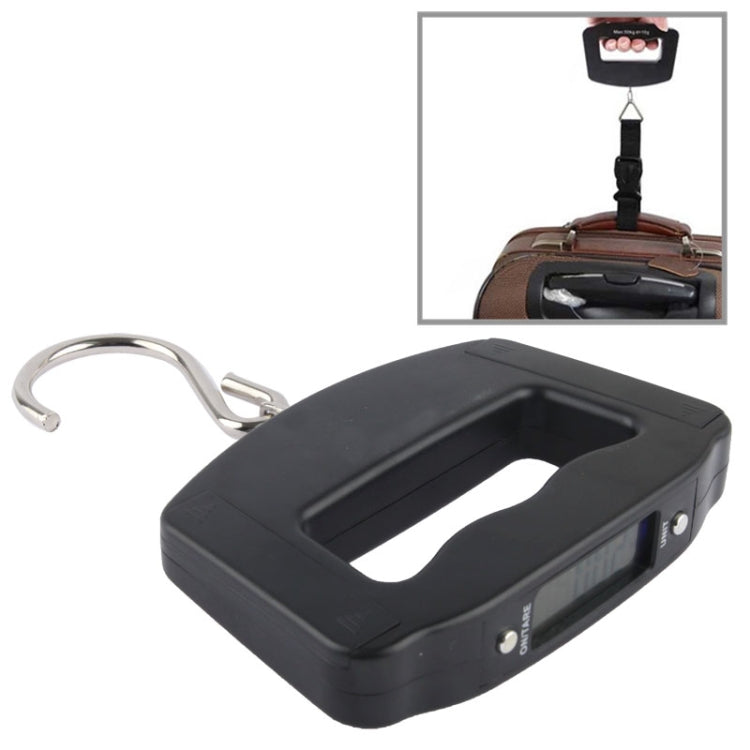 Bilancia elettronica con gancio LCD 50kg x 10g