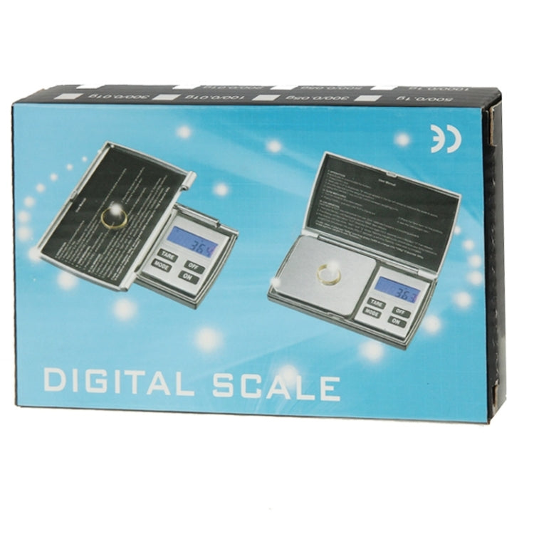 Bilancia digitale apribile da 100 g/0,01 g con schermo LCD retroilluminato, 100g / 0.01g