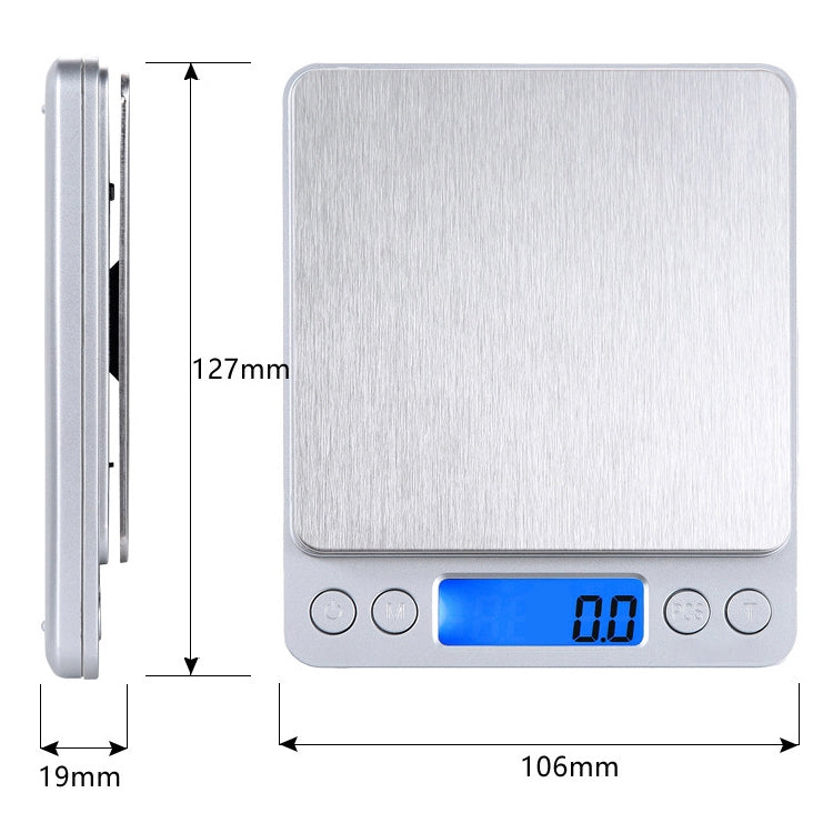 Bilancia elettronica digitale da 2000 g x 0,1 g, 2000g x 0.1g