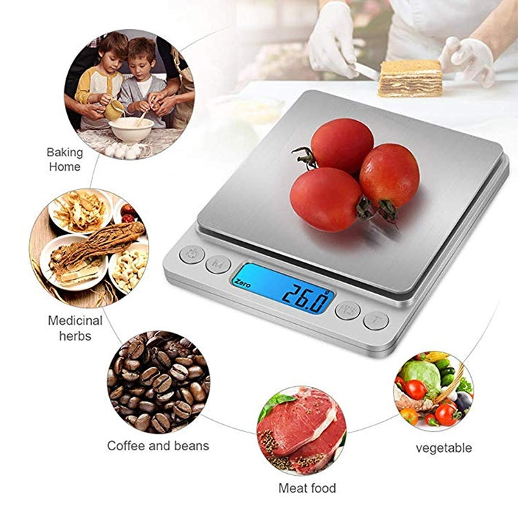 Bilancia elettronica digitale da 2000 g x 0,1 g, 2000g x 0.1g