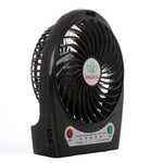 Ventilatore portatile ricaricabile USB 4,3 pollici con clip