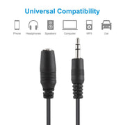 Cavo convertitore da 3,5 mm maschio a 3,5 mm femmina, 1,5 m, 1.5m