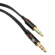 Adattatore cavo audio jack maschio da 3,5 mm a femmina da 3,5 mm, lunghezza totale: 13 cm, Black, 3.5mm Male to Female (Purple)