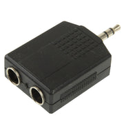 Adattatore audio da 3,5 mm maschio a 2 femmine da 6,35 mm, 3.5mm Male to Dual 6.35mm Female