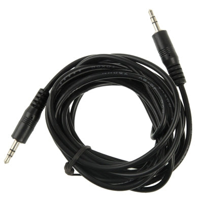 Cavo audio stereo mini plug maschio da 3,5 mm, lunghezza: 3 m, Length: 3m (Black)