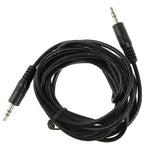 Cavo audio stereo mini plug maschio da 3,5 mm, lunghezza: 3 m, Length: 3m (Black)