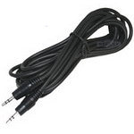 Cavo Aux, cavo audio stereo mini plug maschio da 3,5 mm, lunghezza: 1 m, Length: 1m (Black)