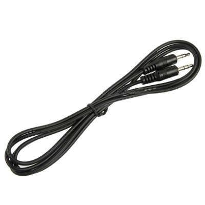 Cavo Aux, cavo audio stereo mini plug maschio da 3,5 mm, lunghezza: 1 m, Length: 1m (Black)