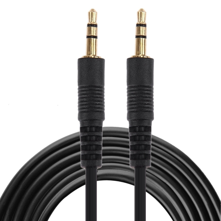 Cavo Aux, cavo audio stereo mini plug maschio da 3,5 mm, lunghezza: 3 m (connettore nero + placcato oro), Length: 3m Black, (Gold Plated)