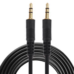 Cavo Aux, cavo audio stereo mini plug maschio da 3,5 mm, lunghezza: 3 m (connettore nero + placcato oro), Length: 3m Black, (Gold Plated)