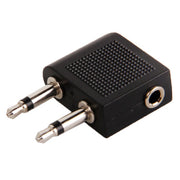 Adattatore per presa per cuffie da aereo da 3,5 mm, 3.5mm Female to Dual 3.5mm Male, 3.5mm Female to Dual 3.5mm Male (Gold)