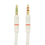 Cavo adattatore jack per microfono femmina da 3,5 mm a maschio da 3,5 mm + cavo adattatore jack per auricolari maschio da 3,5 mm, White