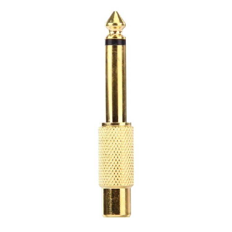 Adattatore jack per cuffie da 6,35 mm Memo maschio a RCA placcato in oro, 6.35 Male to RCA Female