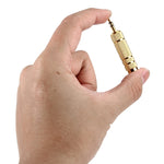 Adattatore presa adattatore jack stereo da 6,35 mm placcato oro da 3,5 mm, 3.5mm Male to 6.35 Female
