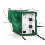 BEST BST-858+ AC 220V 50Hz 650W Pistola ad aria calda senza piombo a temperatura regolabile con vento elicoidale, BST-858+ EU Plug, BST-858+ US Plug