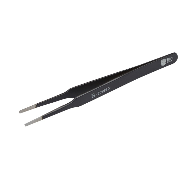 BEST BST-203ESD 202 Pinzette con punta antistatica in acciaio inossidabile, BST-203ESD