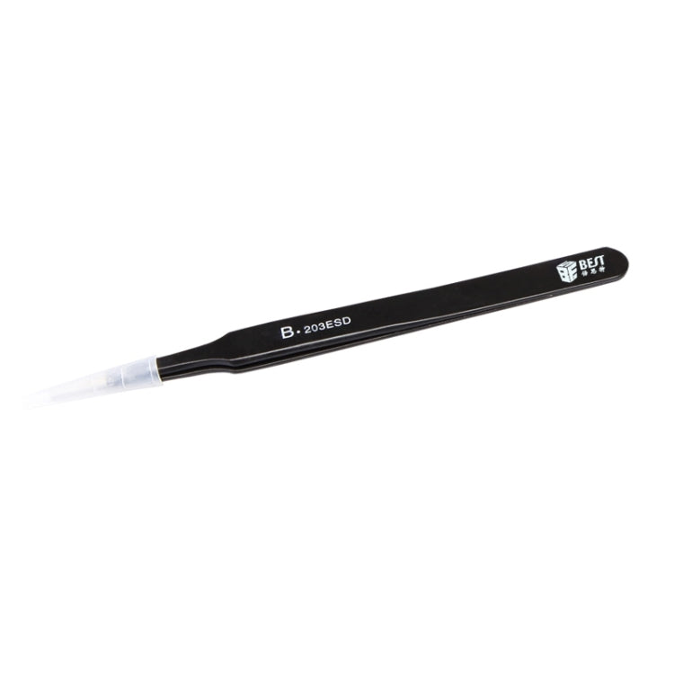 BEST BST-203ESD 202 Pinzette con punta antistatica in acciaio inossidabile, BST-203ESD