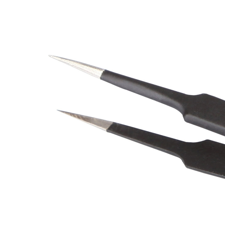 BEST BST-204ESD 202 Pinzette con punta antistatica in acciaio inossidabile, BST-204ESD