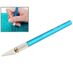 WLXY-9310, Coltello di precisione per utensili WLXY con lama sostituibile per intaglio/incisione/rifilatura di tappetini, OAL: 145 mm, dimensioni: 121 mm x 6 mm di diametro, WLXY-9310, WLXY-9310 Purple, WLXY-9310 Blue