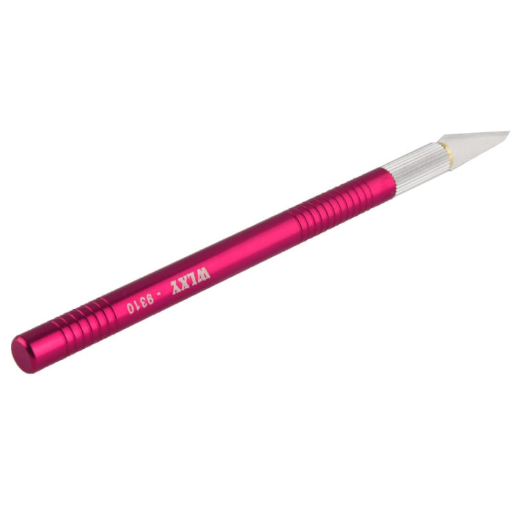 WLXY-9310, Coltello di precisione per utensili WLXY con lama sostituibile per intaglio/incisione/rifilatura di tappetini, OAL: 145 mm, dimensioni: 121 mm x 6 mm di diametro, WLXY-9310, WLXY-9310 Purple, WLXY-9310 Blue