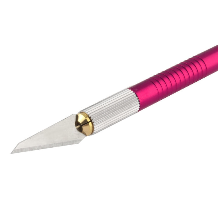 WLXY-9310, Coltello di precisione per utensili WLXY con lama sostituibile per intaglio/incisione/rifilatura di tappetini, OAL: 145 mm, dimensioni: 121 mm x 6 mm di diametro, WLXY-9310, WLXY-9310 Purple, WLXY-9310 Blue